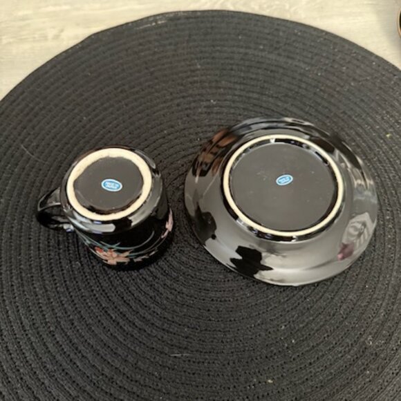 Vintage Japanese Porcelain Demitasse Cup & Saucer Set - Picture 6 of 6